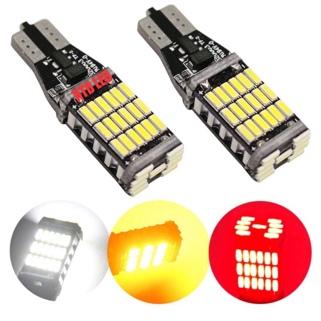 Lampu Mundur Lampu Led T10 T15 45 SMD Sepasang 2 Pcs R044