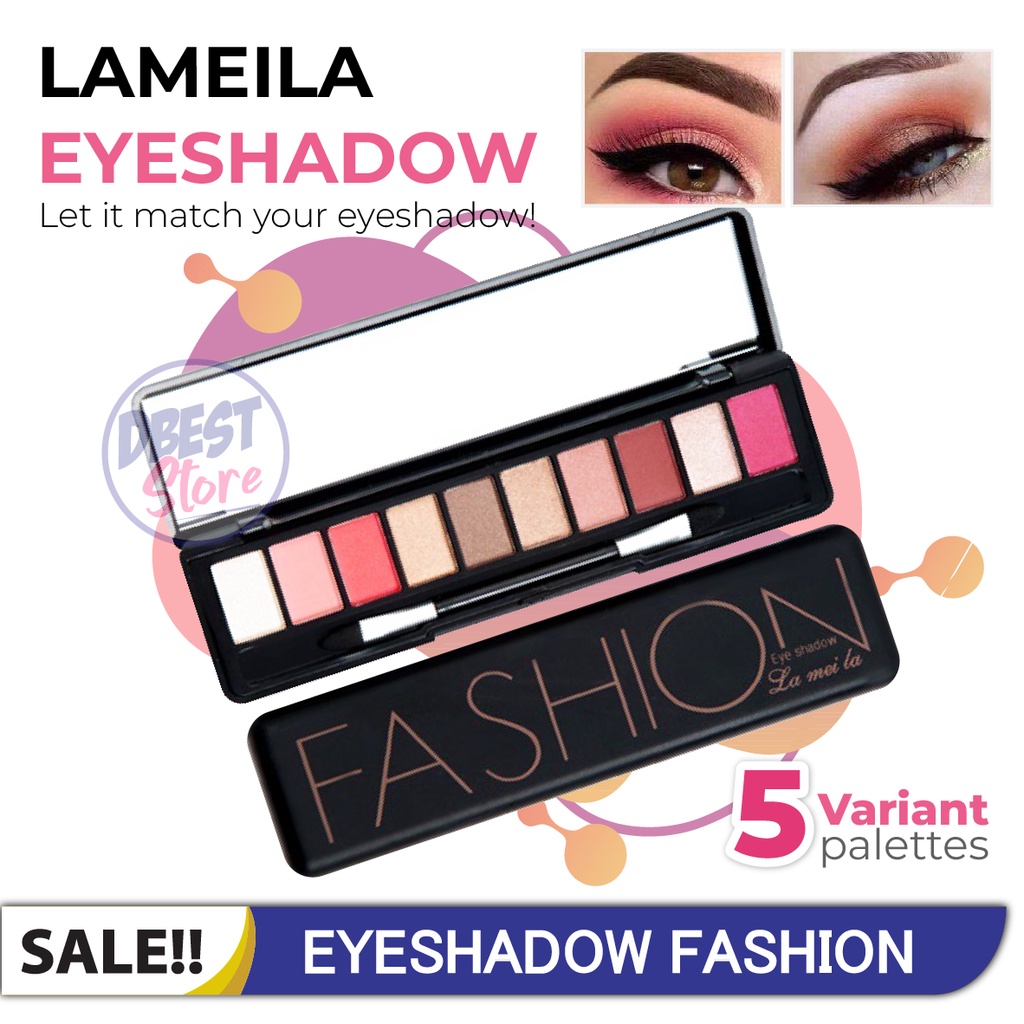 LAMEILA Eyeshadow 9999 Fashion Matte Pallet Makeup 10 warna