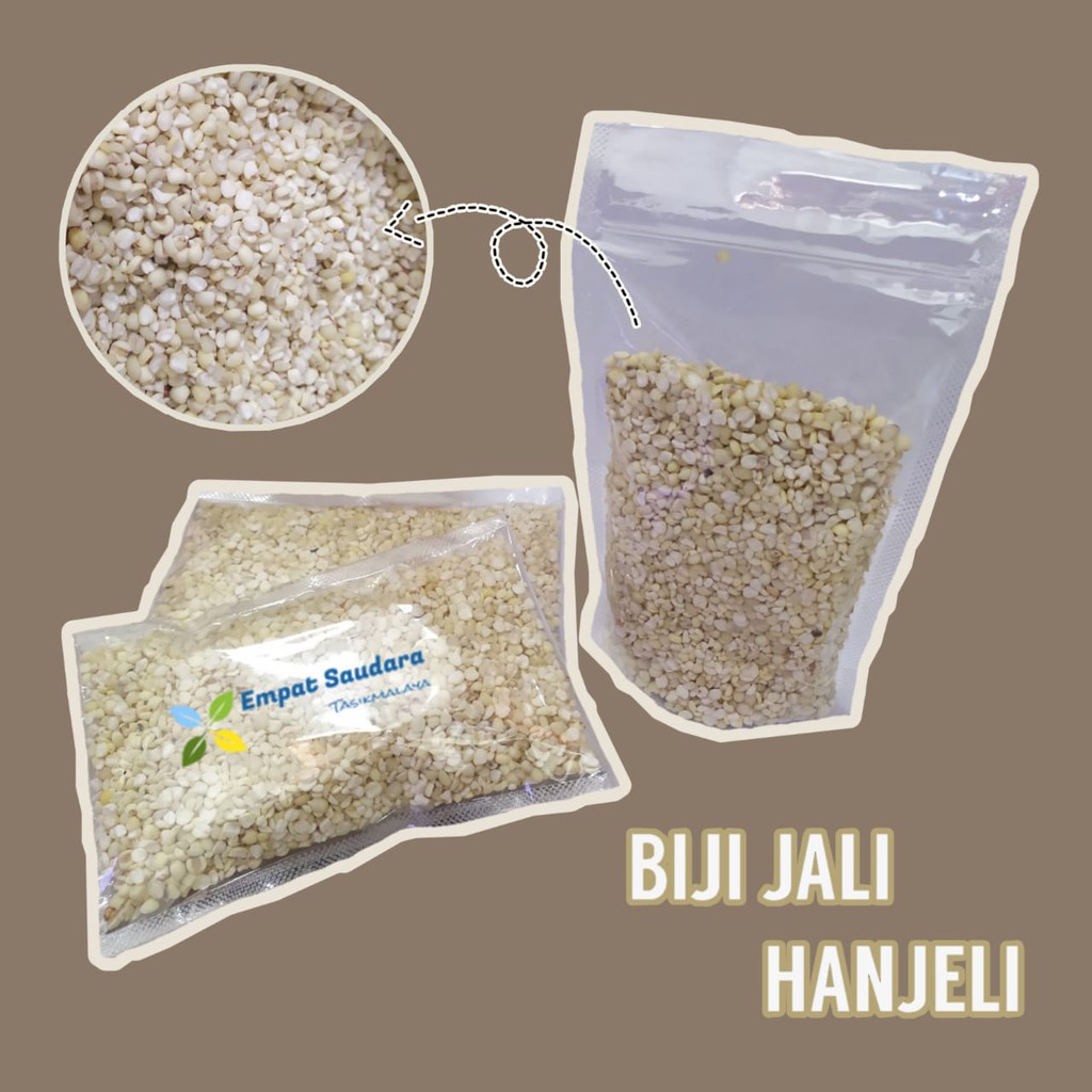 (Produk Lokal) Hanjeli/Biji Jali/Pearl Barley Kemasan 250 gram