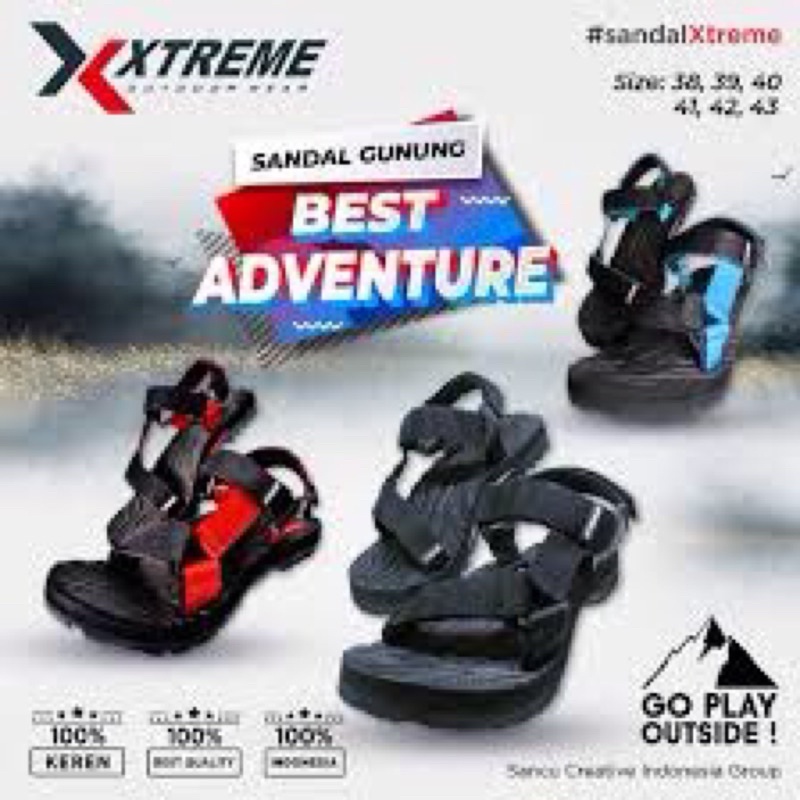 sandal EXTREME gunung - Sandal Pria dan Wanita - Sandal Gunung