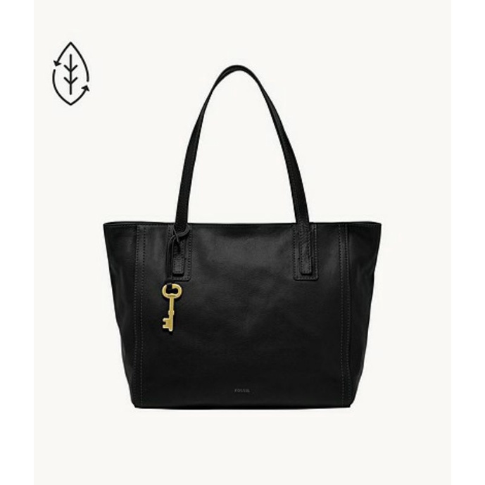 Fossil Emma Tote Black-Hitam/Tas Fossil Wanita Original