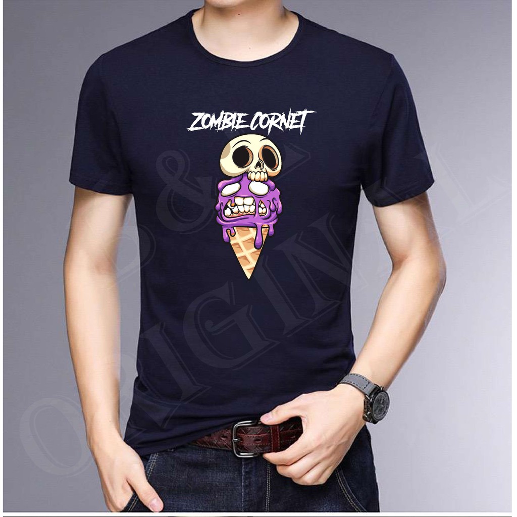 BS//TERLARIS//BAJU KAOS ZOMBIE CORNET TANGAN PENDEK PRIA DAN WANITA//GOOD QUALITY