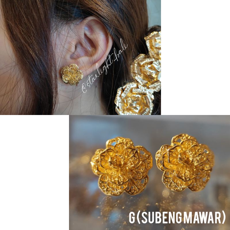 Anting alpaka polos / anting bali / anting murah