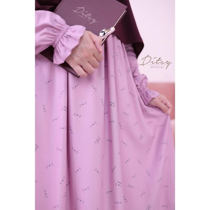 Ditsy Mustache Dusty Pink XL