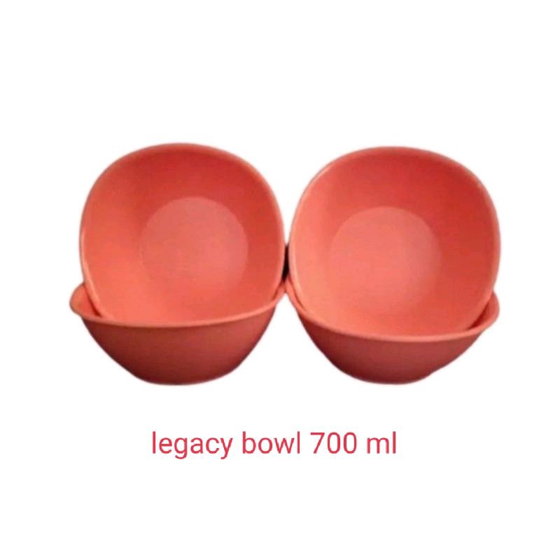 legacy bowl 700 ml merah dan pink