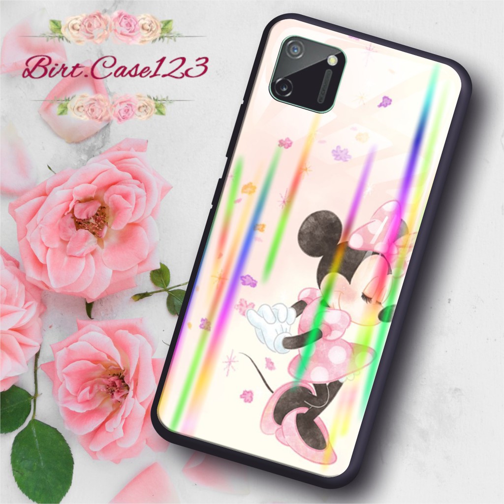 BC Case gambar MINNIE MOUSE back case glass aurora oppo a3s a31 a7 f9 a5s a71 a83 f1s f5 f7 a91 ETC