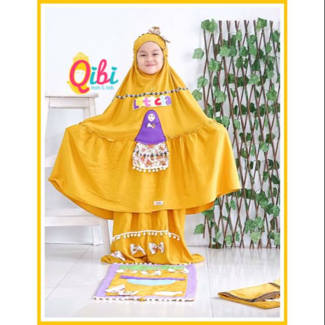 MUKENA ANAK COUPLE SET SAJADAH SALIHA ORI QIBI