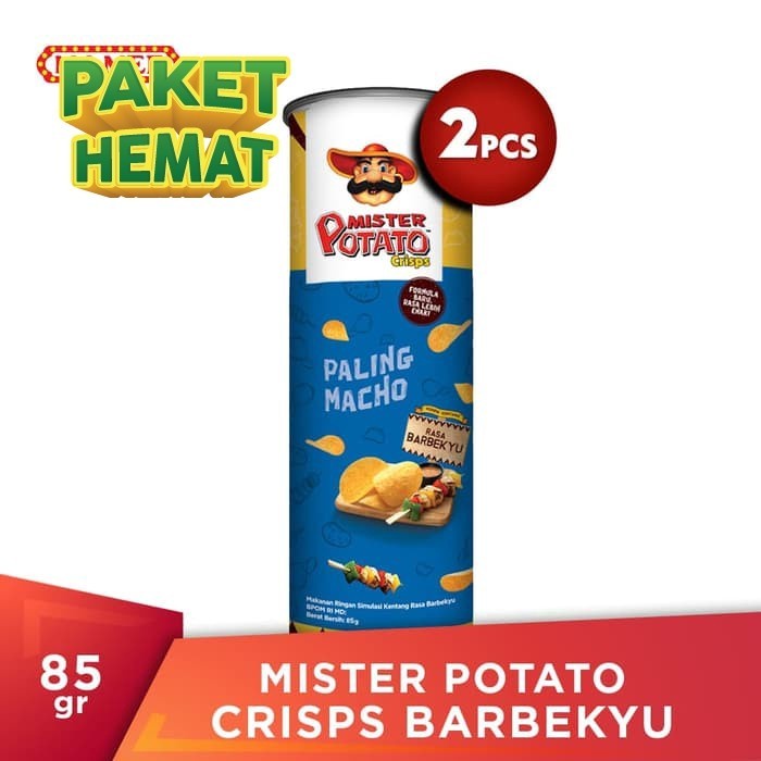 

Mister Potato Crisps Barbeque 85gr - 2 Pcs