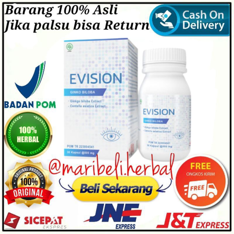 Evision Asli Original Evision Obat Penyakit Mata Minus Plus Katarak Aman Manjur