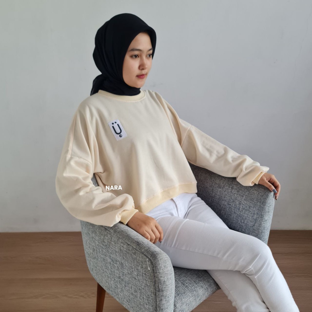 Nara.Grosir - Spiffy Crop Sweater