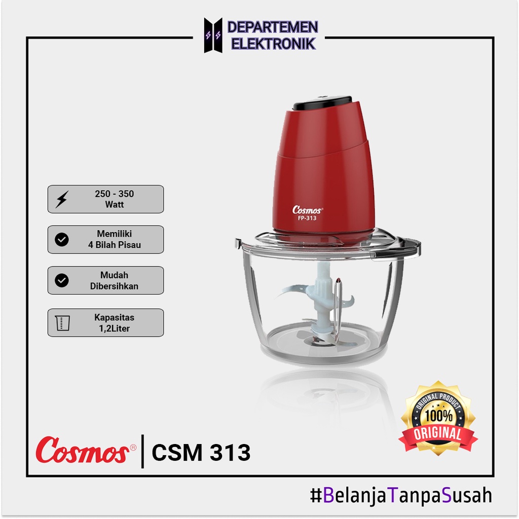 Food Processor Cosmos 1.2 L FP 313  MURAH BANGET / GARANSI RESMI