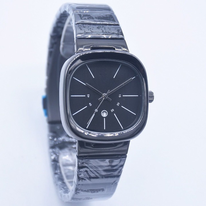 Jam Tangan Wanita/Cewek HP rantai segi tanggal aktif full stainless