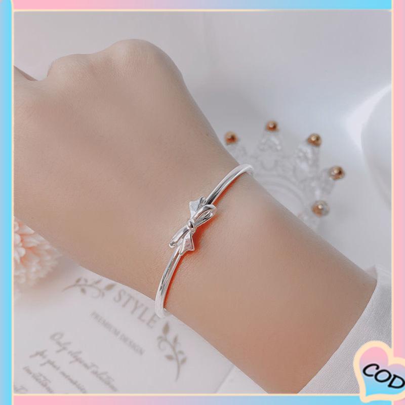 COD❤️ Gelang high-end sense light luxury niche design sense bow bell jewelry women-A.one