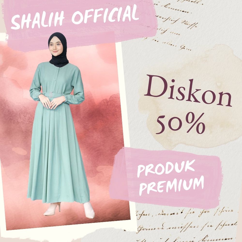 Gamis Hijab Pakaian Butik Busana Muslim Muslimah Wanita perempuan Syari Berkualitas Terbaru WARDAH