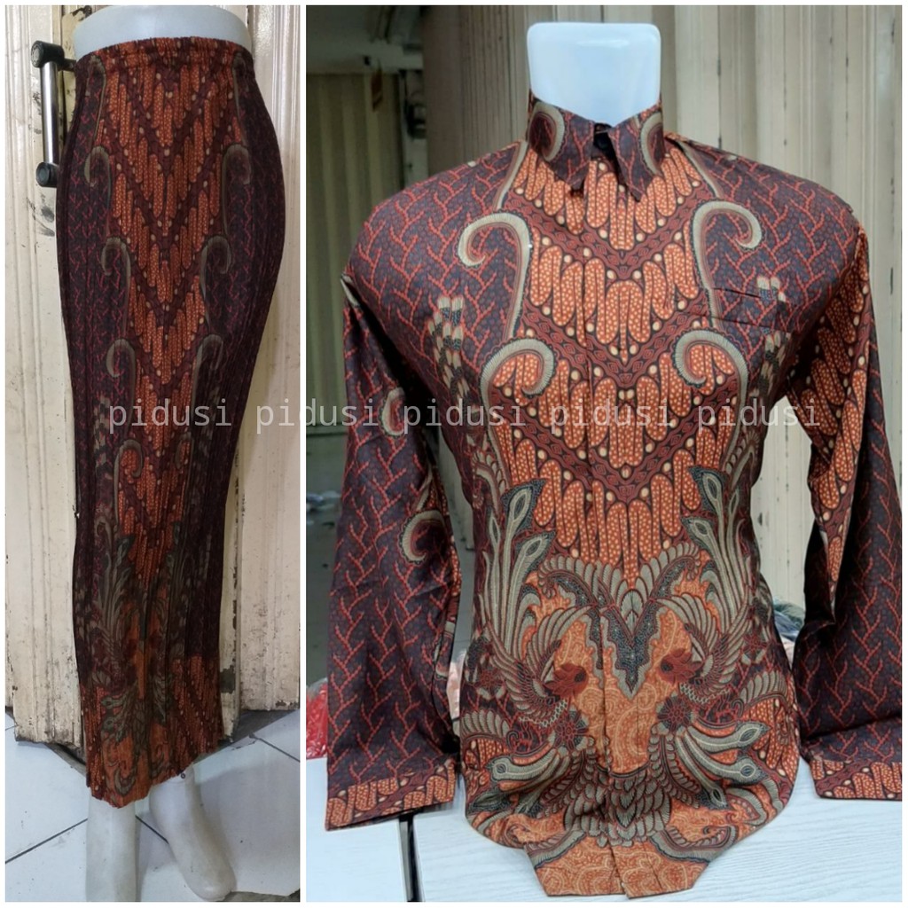 SET KEMEJA ROK BATIK COUPLE / SET COUPLE / KEMEJA ROK BATIK COUPLE