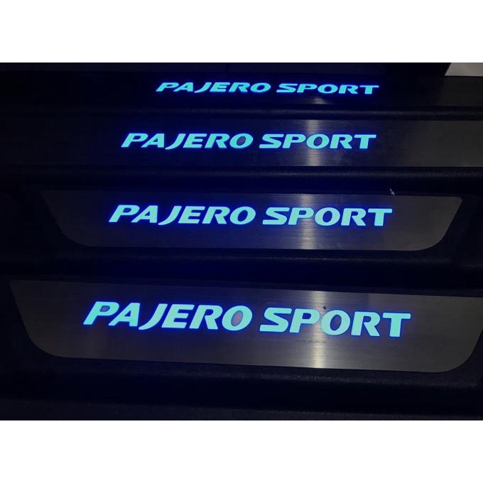 Sill Plate Lampu Led Injakan Kaki Mobil Pajero Sport