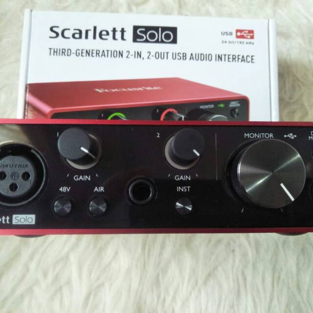 SOUNDCARD FOCUSRITE SCARLETT SOLO second