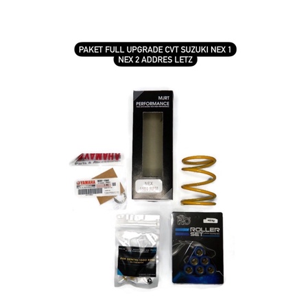 PAKET UPGRADE SUZUKI NEX 1 NEX 2 ADDRES LETZ PER CVT 1500 RPM + PER SENTRI 1500 RPM + ROLLER 1 SET