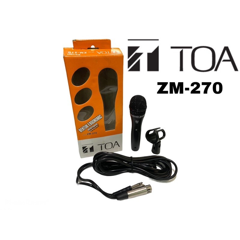 Microphone Kabel TOA ZM-270 - Hitam