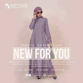 Gamis Syari Damoza Feruza Terbaru Casual Kekinian