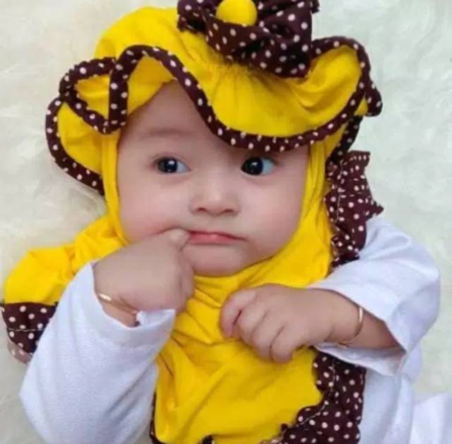 Jilbab Anak Polka | Hijab Anak Perempuan Usia 0 sampai 3 Tahun