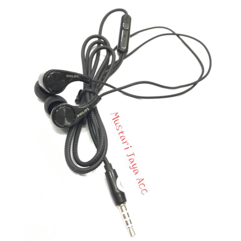 HF HEADSET PHILIPS QP036 MAGNETIC BASS IN EAR HANDSFREE MURAH PROMO