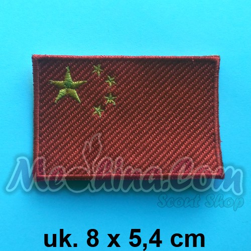 Bendera Republik Rakyat Cina People's Republic of China Patch Badge Bordir