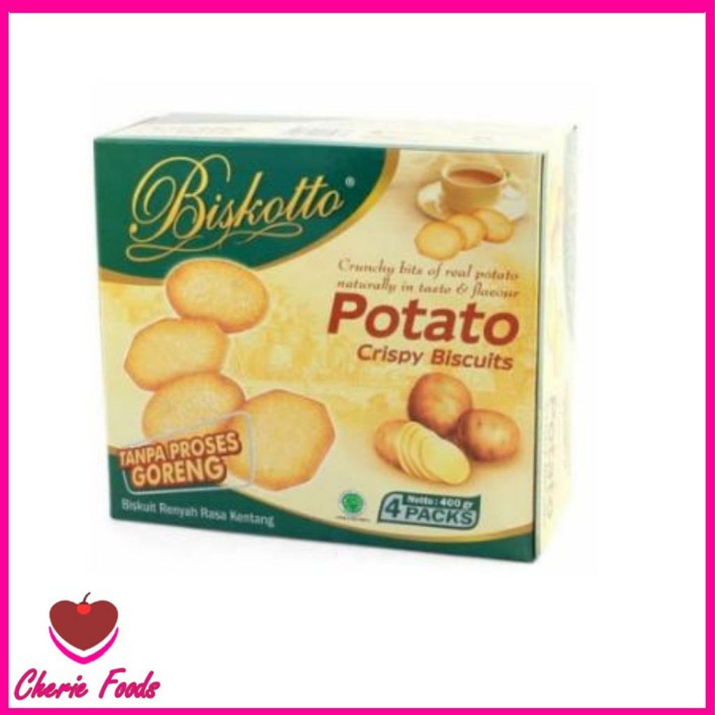 

Biskotto Potato Crispy Biscuits/ Cemilan Biskuit Serbaguna/ Biskuit Kentang Enak