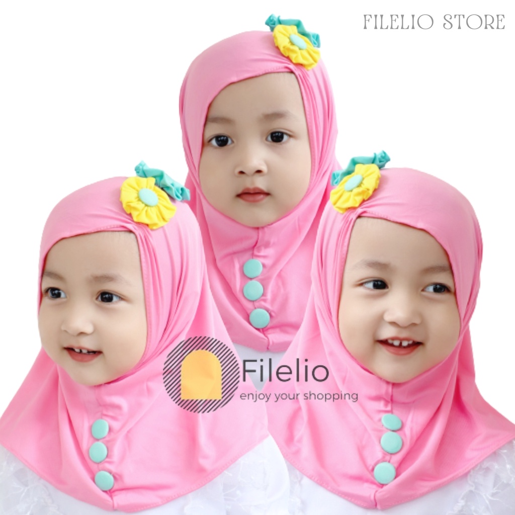 TERMURAH Hijab Anak Lucu Murah Fariza Kerudung Anak Perempuan Umur 0-3 Tahun Jilbab Jersey