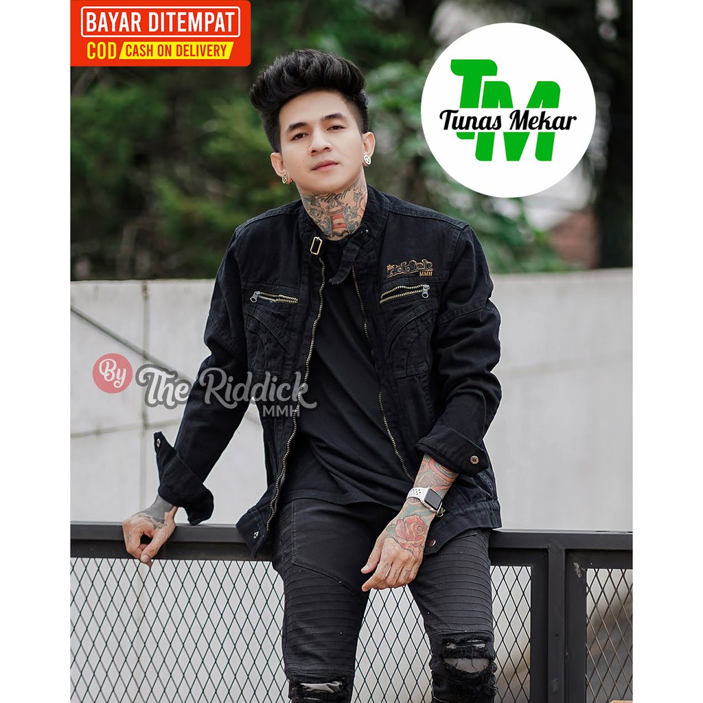 Jaket Jeans Pria The RDCK MMH The News 100% Original ~ Jaket Jeans sleting