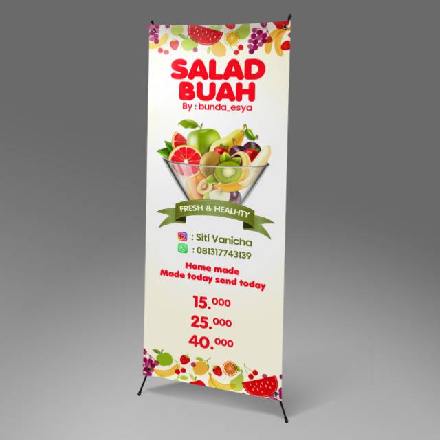 Contoh Banner Salad Buah – Beinyu.com