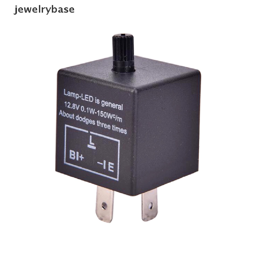 (jewelrybase) Relay Flasher Lampu Sein LED 12V 3-Pin Untuk Mobil CF13