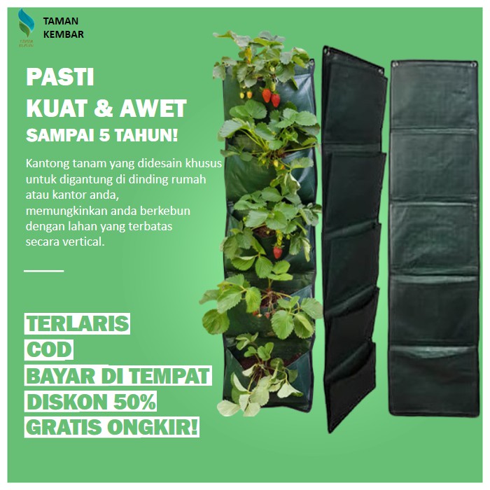 Jual Pot Tanaman Pot Bunga Planter Bag Dinding Planterbag Polybag