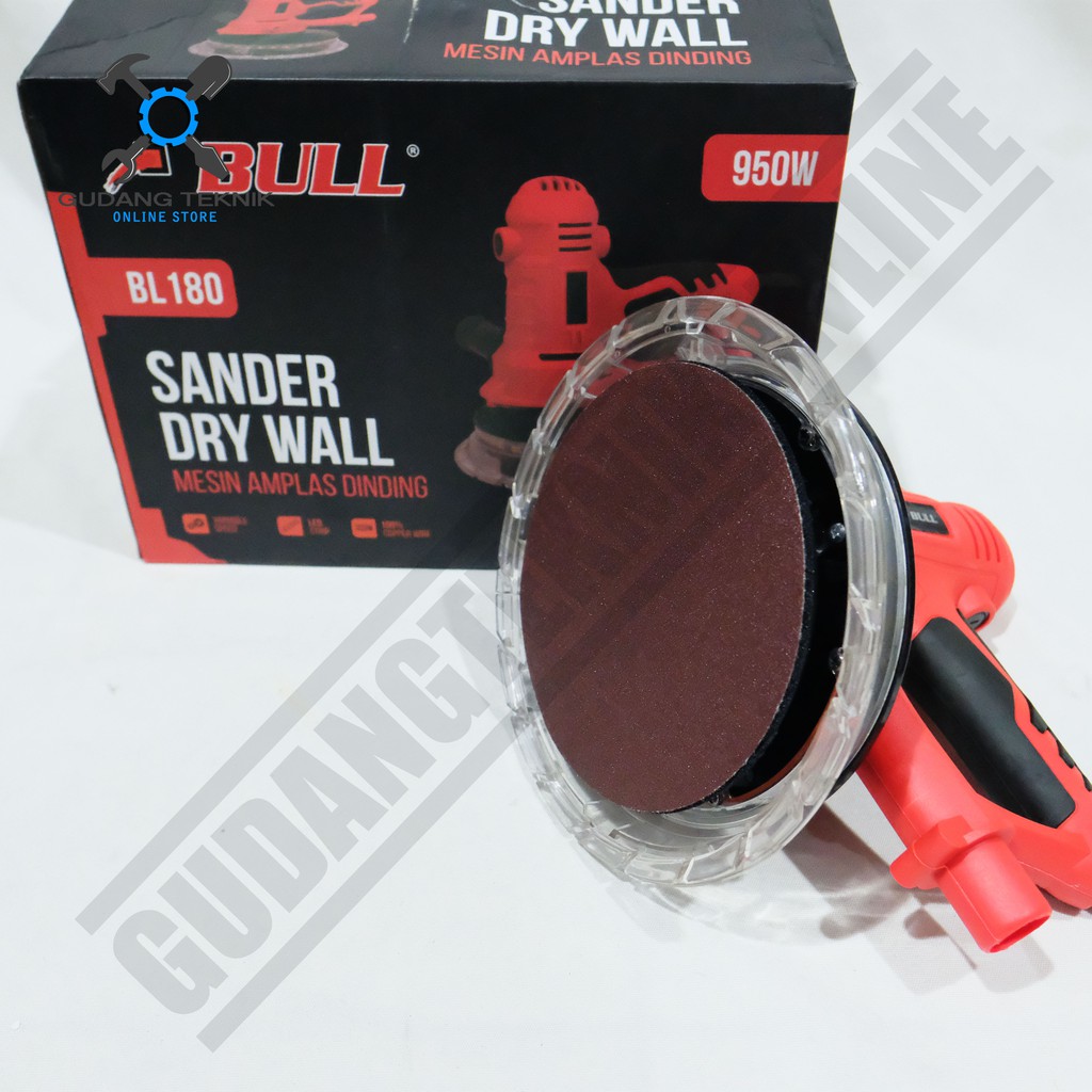 Mesin Amplas Dinding 7&quot; BL180 - Sander Drywall BL 180 Bull Mesin Amplas Tembok 7inch Bull