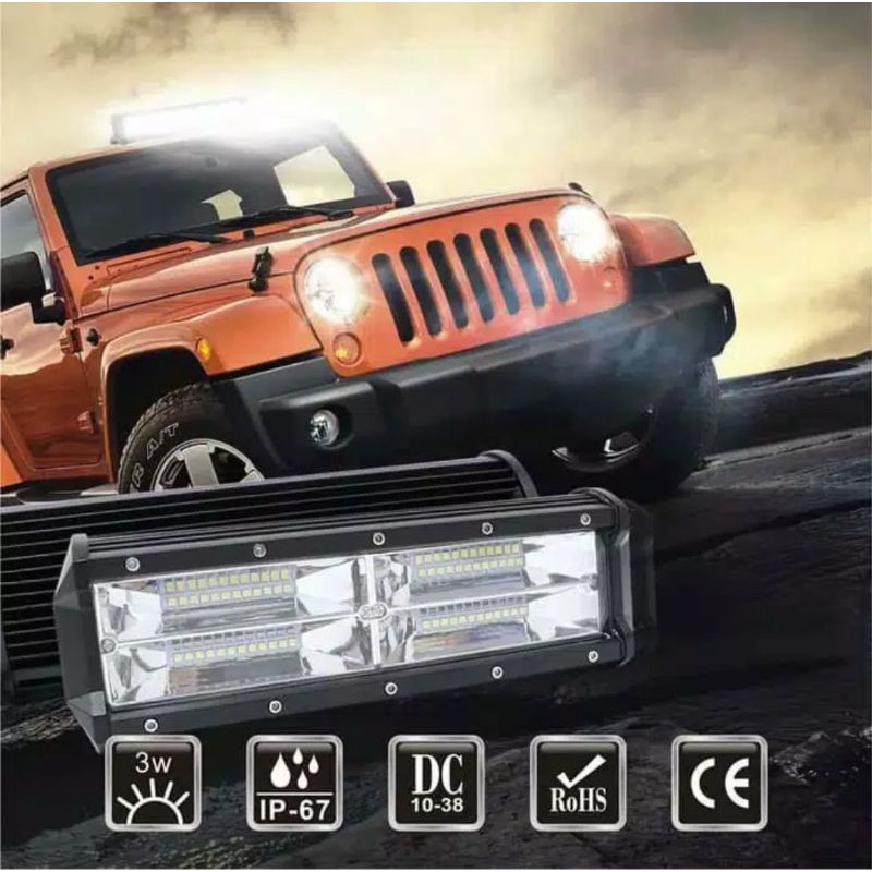 Jual Lampu Led Bar Light Bar Watt Cm Offroad Sorot Tembak Indonesia Shopee Indonesia