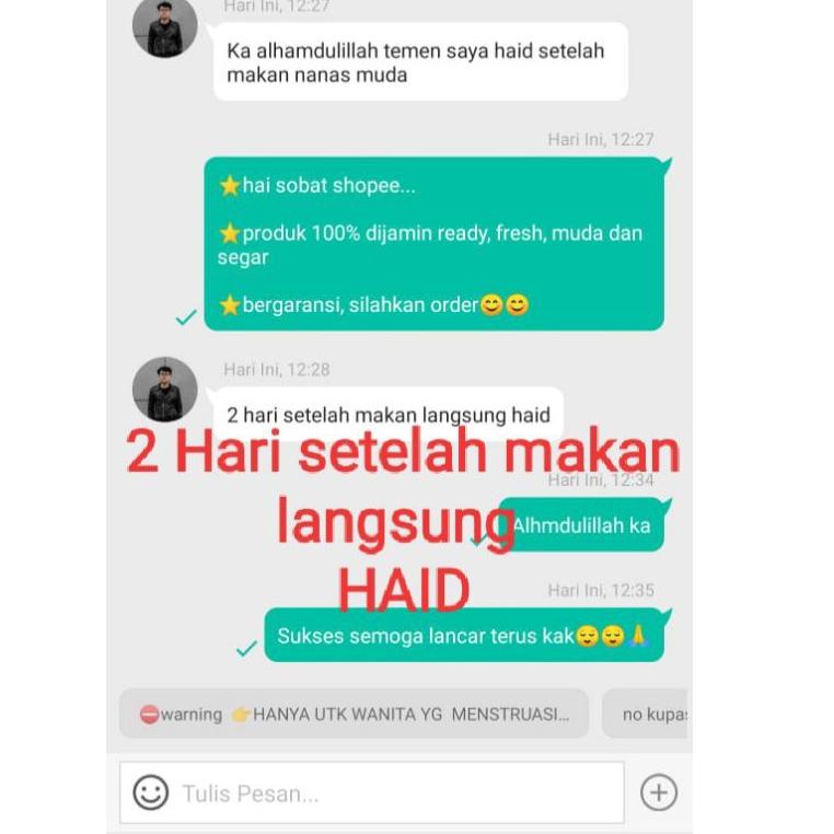 

[KODE PRODUK E97MR4059] 100% ASLI NANAS MUDA Pelancar Haid BERGARANSI ||