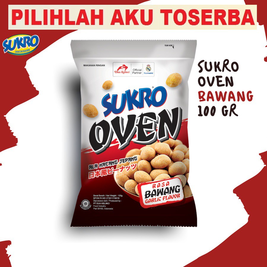 DUA KELINCI KACANG SUKRO OVEN BAWANG 100 GR - ( HARGA PER BUNGKUS )