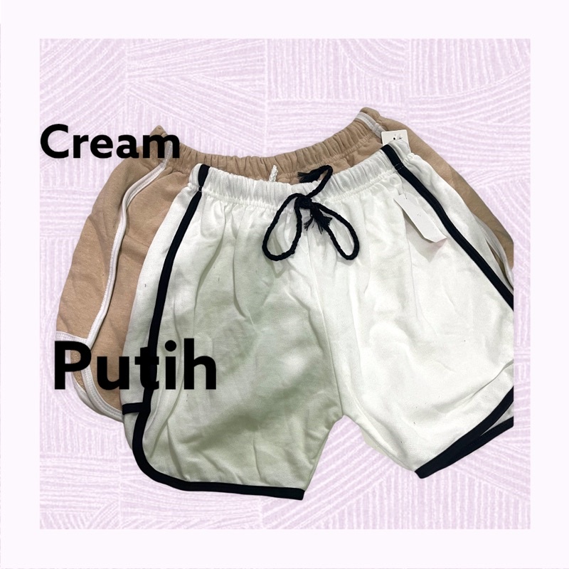 Realpict !! Celana Pendek Hotpant Katun Premium Tebal