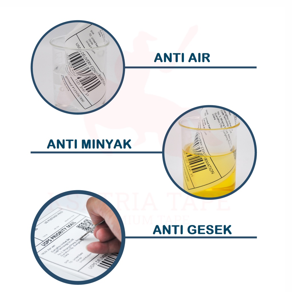 

RB Thermal Direct Label/Kertas Label Stiker Blueprint/100 x 150 MM isi 250,300, dan 500 PCS - ROLL