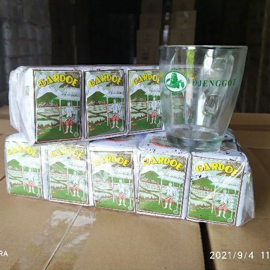 Gardoe Hijau Teh Khas Solo 2 pak free 1 gelas