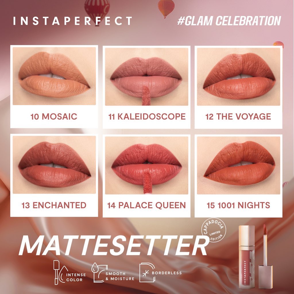 ★ BB ★  Instaperfect Mattesetter Lip Matte Paint (Limited Cappadocia Edition) 5.5 g - Lip Cream Wardah Instaperfect