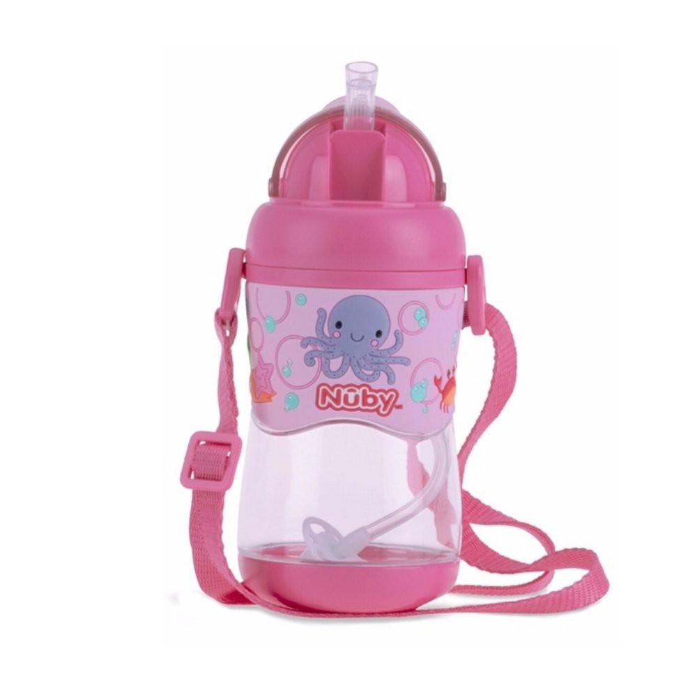 Nuby Tritan Flip It with Weighted Straw - 400 ml