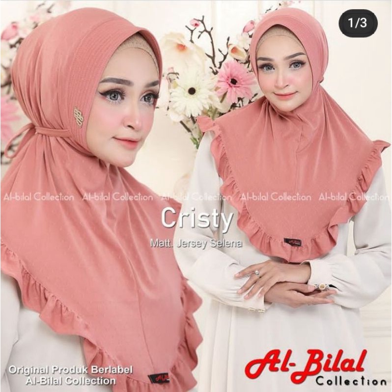 JILBAB INSTAN KRIWIL BERGO CRISTY ORI AL BILAL COLLECTION
