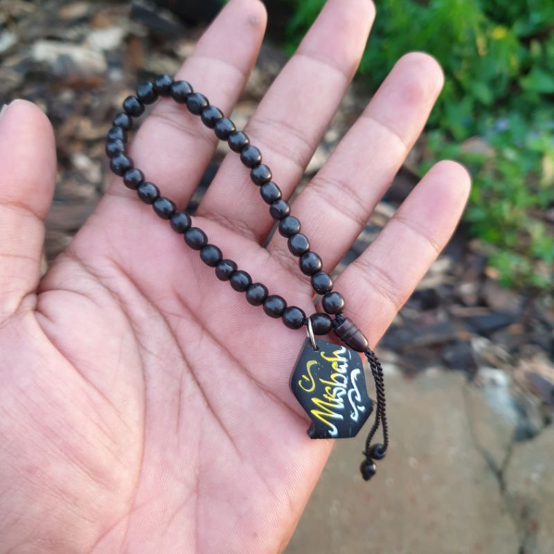 Gelang Koka Terompah Custom Nama Motif Bulat isi 33 Kaokah Kokka Kaukah Kaoka Asli