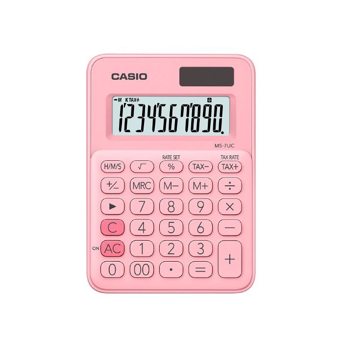 

CASIO Colorful Calculator MS-7UC-Pink