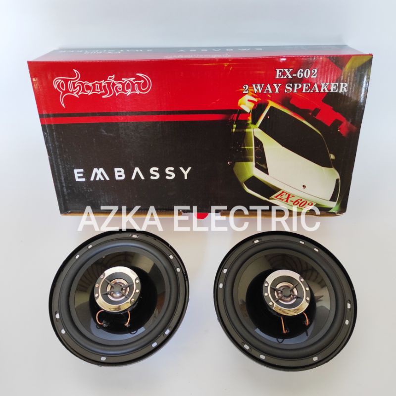 Speaker Pintu Mobil 6 Inch Coaxial 120 Watt Embassy EX-602