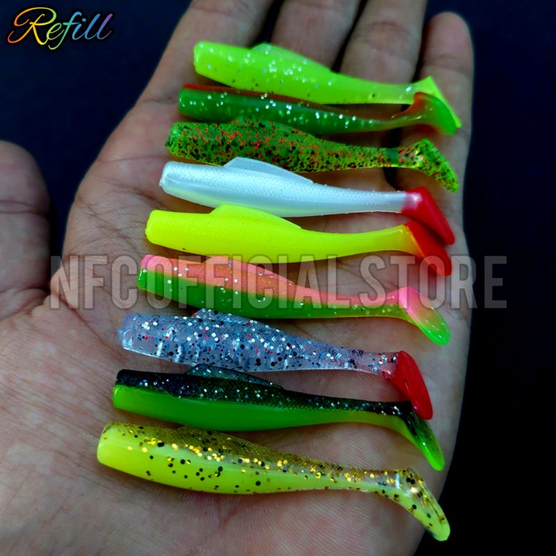 Soft lure ZMAN (replika) 6cm 3,5gram sudah terpasang Wormhook siap pakai &amp; tersedia refillnya