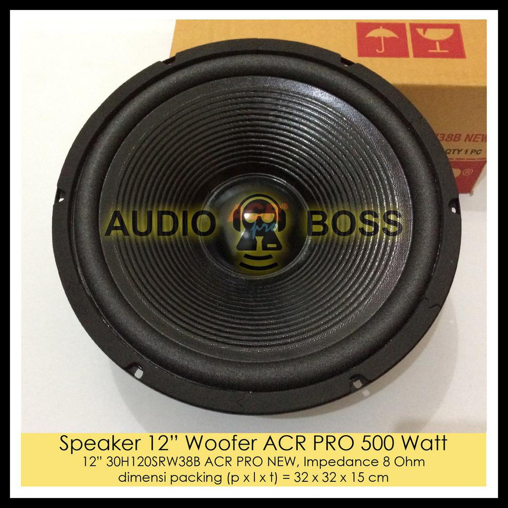 Speaker 12 Inch Woofer Acr Pro 500 Watt - Speaker Woofer Wufer 12 Inch Acr Pro 500W
