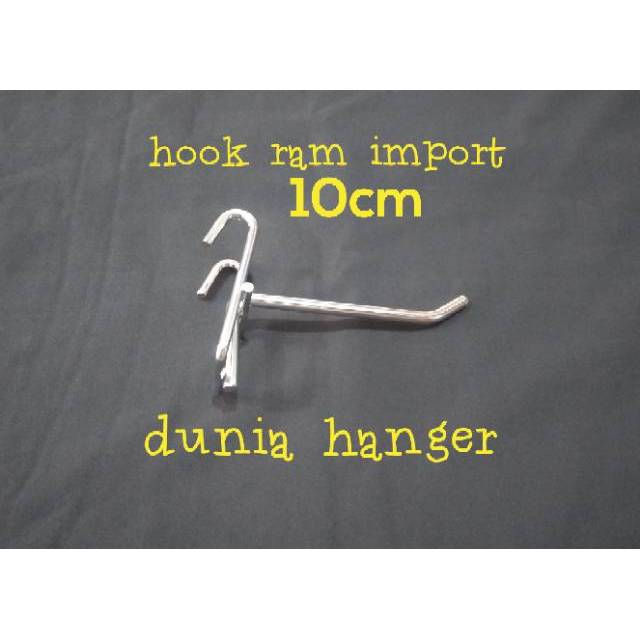 Hook RAM besi KROM gantungan aksesoris 10cm