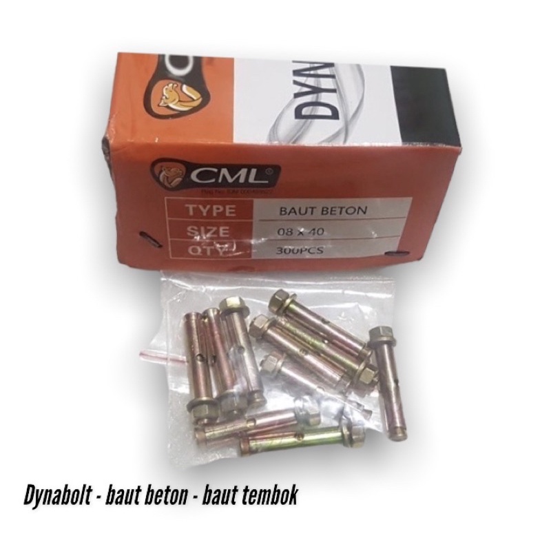 Dyna bolt baut beton isi 10pcs merk camel